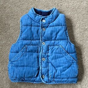 Jean puffer vest